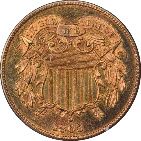 1865 2C Two Cent Piece PCGS