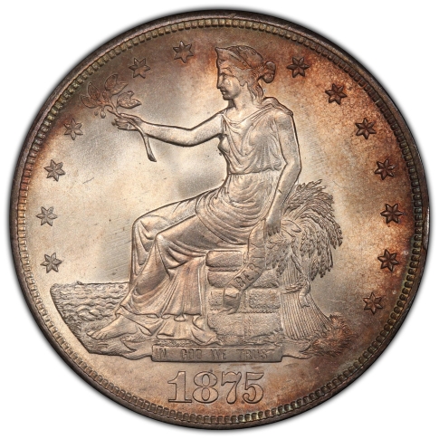 1875-S T$1 Trade Dollar PCGS MS66
