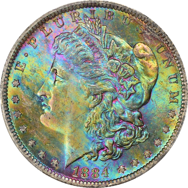 1884-O $1 Morgan Dollar PCGS MS63 (CAC)
