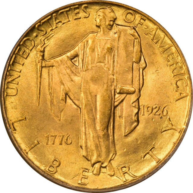 SESQUICENTENNIAL 1926 $2.50 Gold Commemorative PCGS MS64