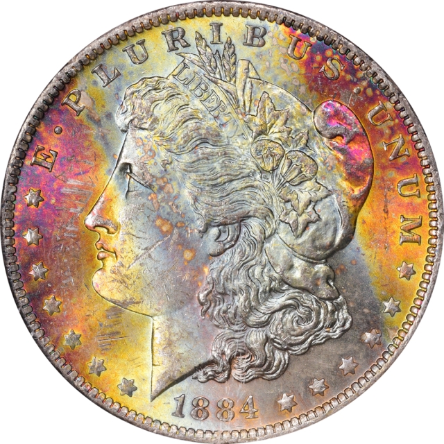 1884-O Morgan Dollar S$1 NGC MS63