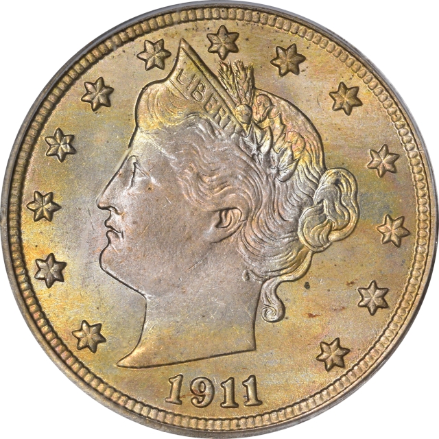 1911 5C Liberty Nickel PCGS