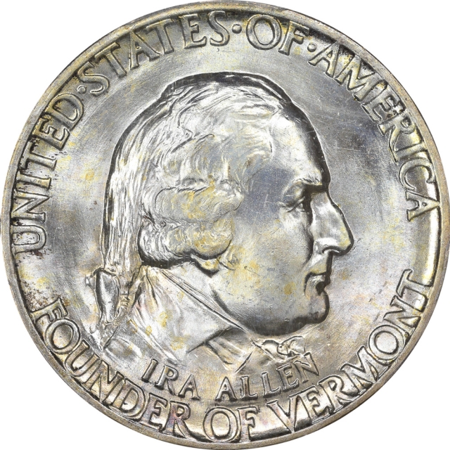 VERMONT 1927 50C Silver Commemorative PCGS MS67