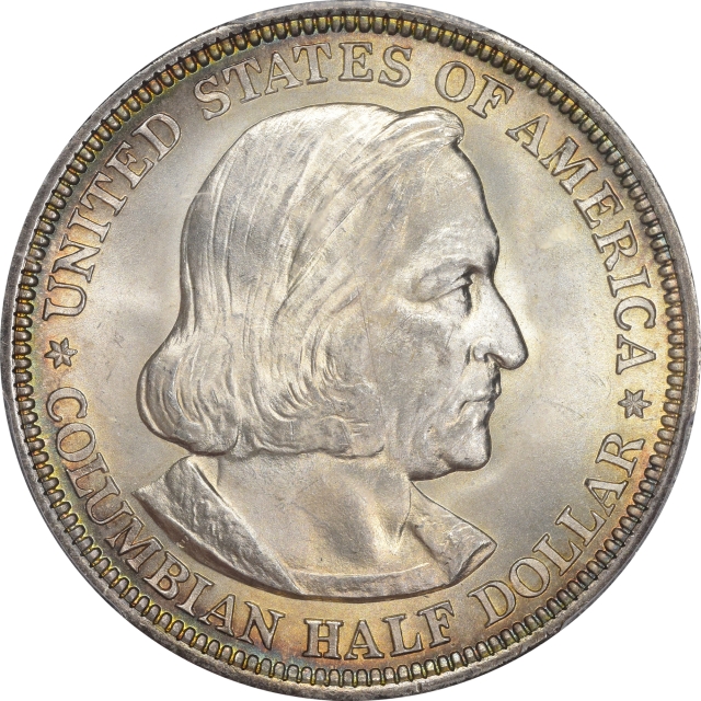 COLUMBIAN 1893 50C Silver Commemorative PCGS MS67