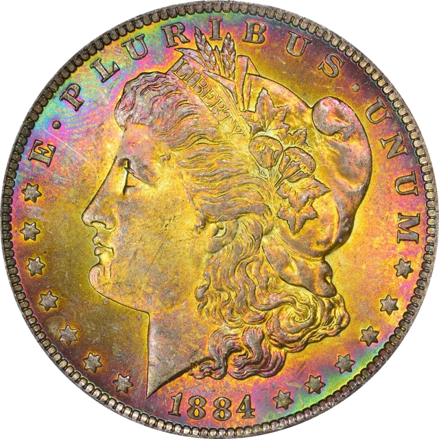 1884-O $1 Morgan Dollar PCGS MS65