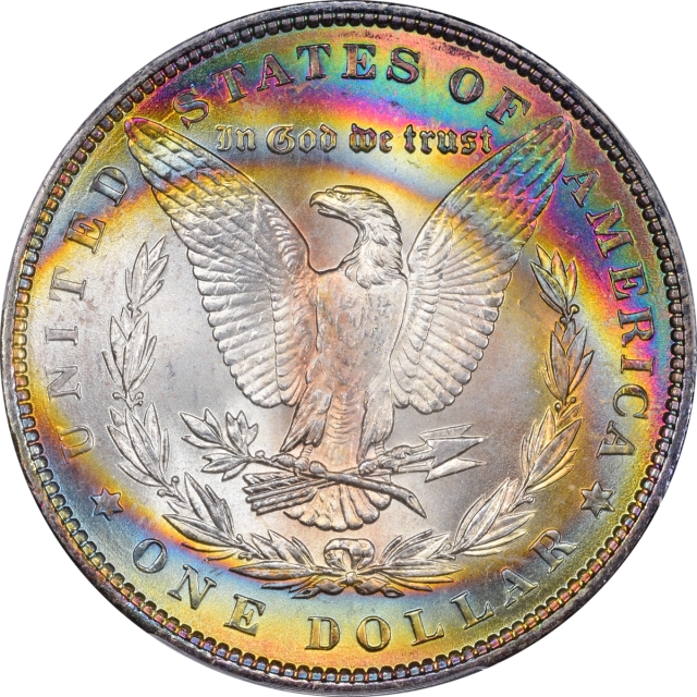 1886 $1 Morgan Dollar PCGS MS65+ Battle Creek