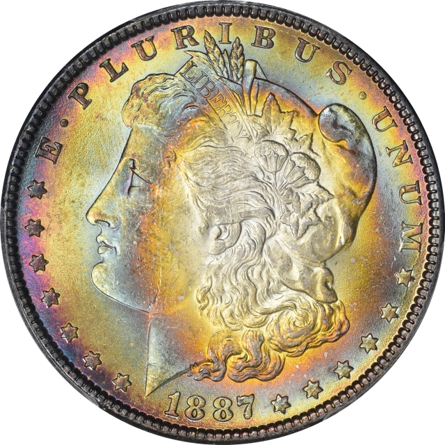 1887 $1 Morgan Dollar PCGS MS63 (CAC)