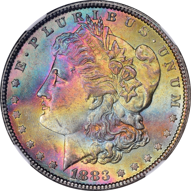 1883 Morgan Dollar S$1 NGC MS64 (CAC)