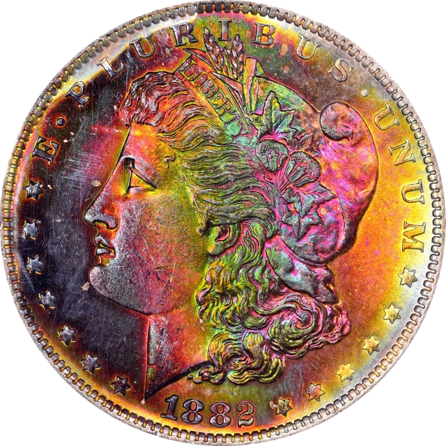 1882-O $1 Morgan Dollar PCGS MS63 (CAC)