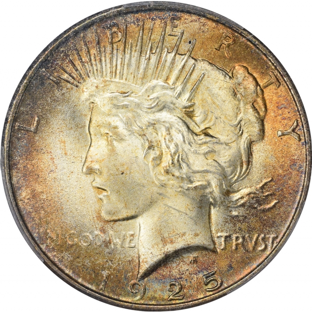 1925 $1 Peace Dollar PCGS MS65