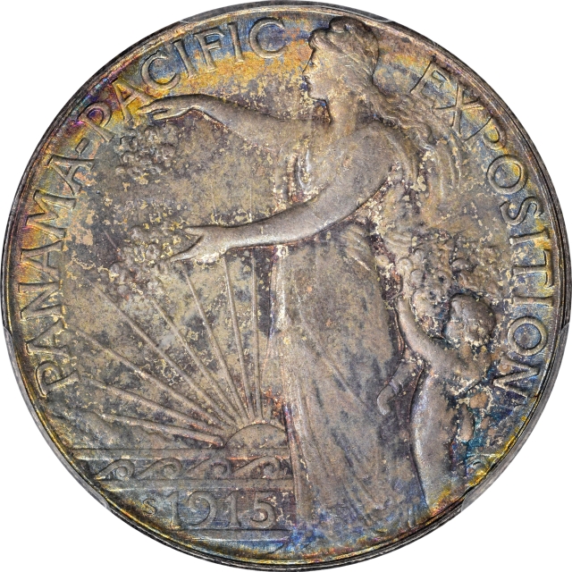 PANAMA PACIFIC 1915-S 50C Silver Commemorative PCGS MS64