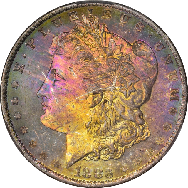 1883-O $1 Morgan Dollar CACG MS64+