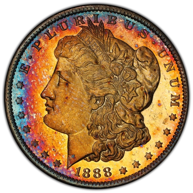1888-O $1 Morgan Dollar PCGS MS62DMPL