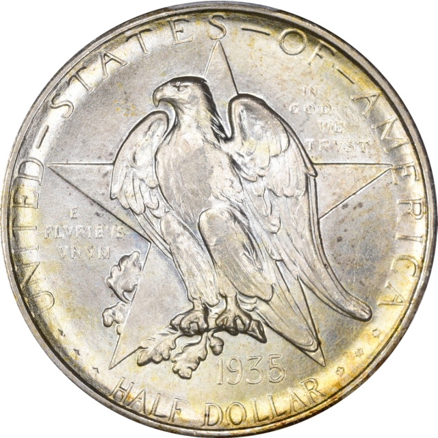 TEXAS 1935-S 50C Silver Commemorative PCGS MS67