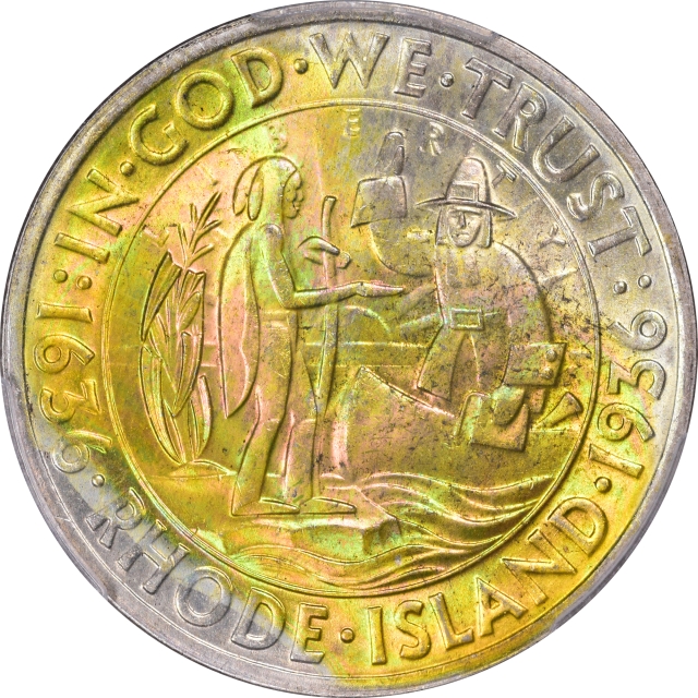 RHODE ISLAND 1936 50C Silver Commemorative PCGS MS67