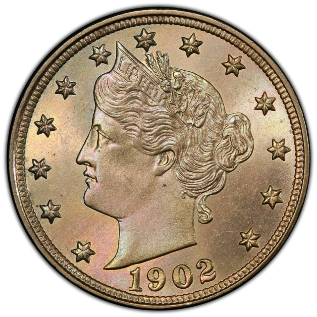 1902 5C Liberty Nickel PCGS MS63