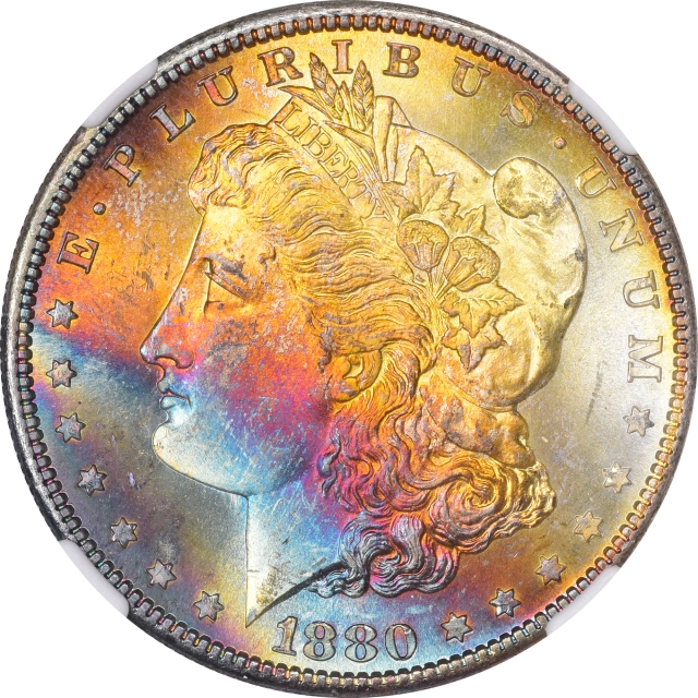 1880-S Morgan Dollar S$1 NGC MS67