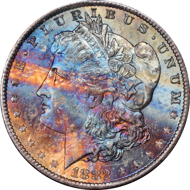 1882-CC Morgan Dollar GSA HOARD S$1 NGC MS64+