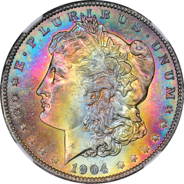 1904-O Morgan Dollar S$1 NGC MS66 (CAC)
