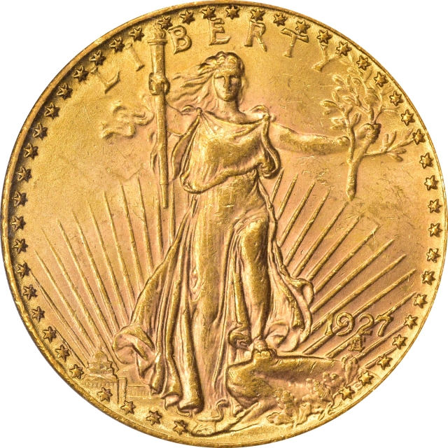 1927 $20 Saint Gaudens PCGS MS62 (CAC)