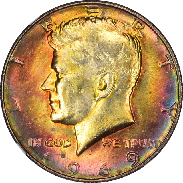 1969 D Kennedy Half Dollar 50C NGC MS64