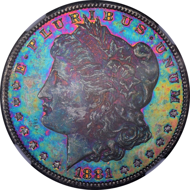 1881-S Morgan Dollar S$1 NGC MS63