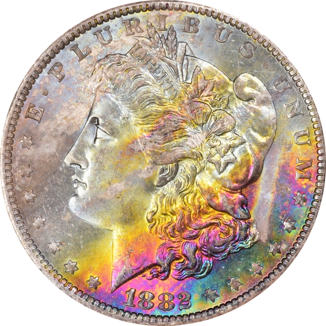1882-O Morgan Dollar S$1 NGC MS64