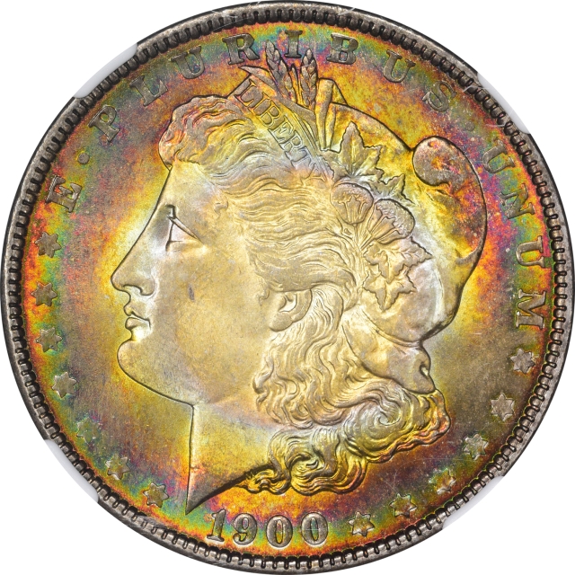 1900 Morgan Dollar S$1 NGC MS63