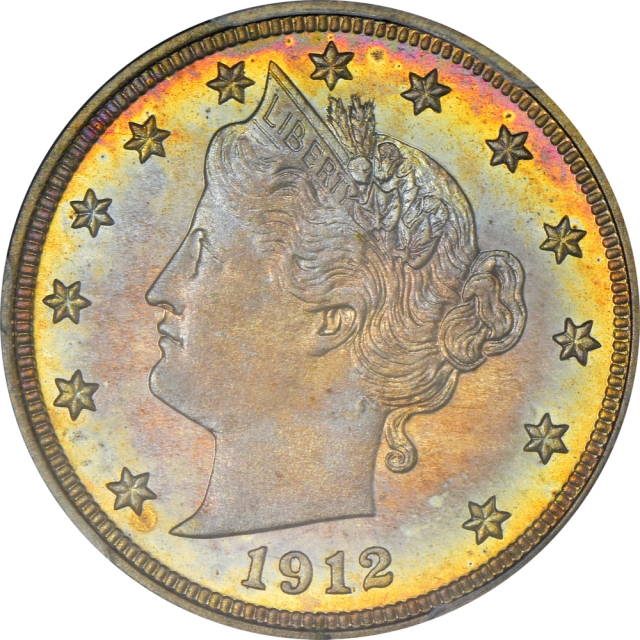 1912 5C Liberty Nickel PCGS PR67