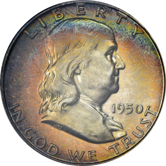 1950 50C Franklin Half Dollar PCGS PR67