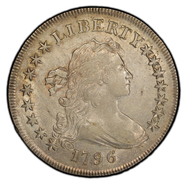 1796 $1 Large Date, Sm Let Draped Bust Dollar PCGS AU55