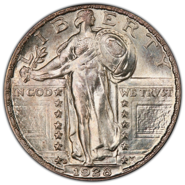 1928-D 25C Standing Liberty Quarter PCGS MS66FH