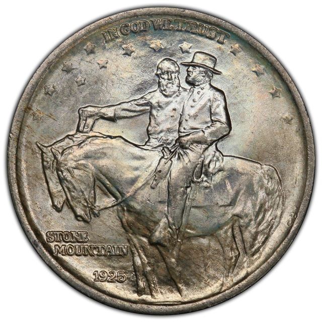 STONE MOUNTAIN 1925 50C Silver Commemorative PCGS MS67+ (CAC)