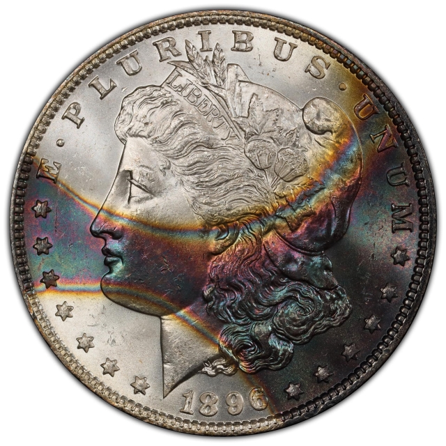 1896 $1 Morgan Dollar PCGS MS64+ (CAC)