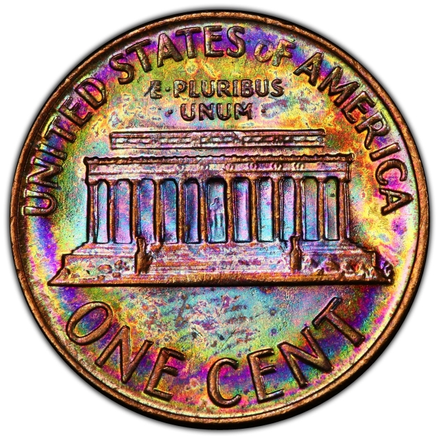 1970-S 1C Large Date Lincoln Cent (Modern) - Type 3 Memorial Reverse (Copper) PCGS MS64RB