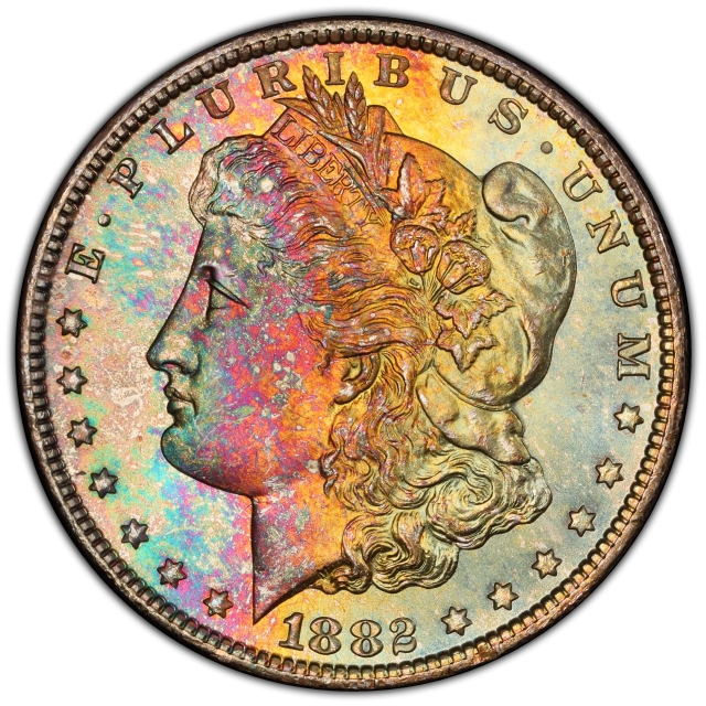 1882-CC $1 Morgan Dollar PCGS MS67+