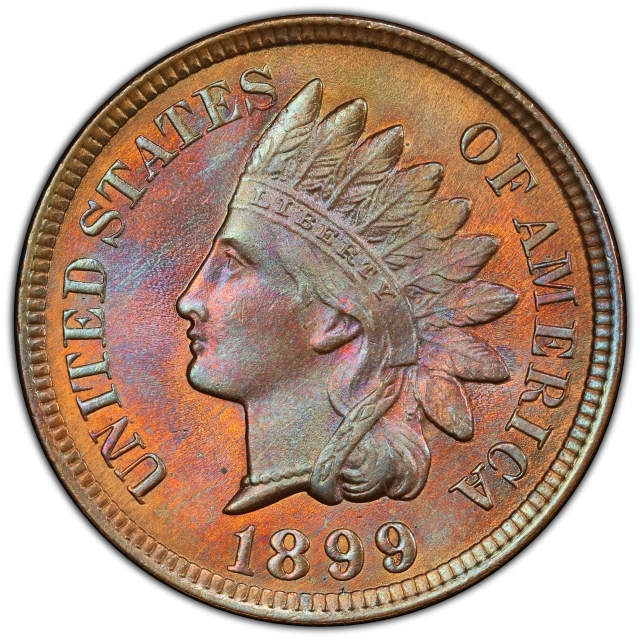 1899 1C Indian Cent - Type 3 Bronze PCGS MS65BN