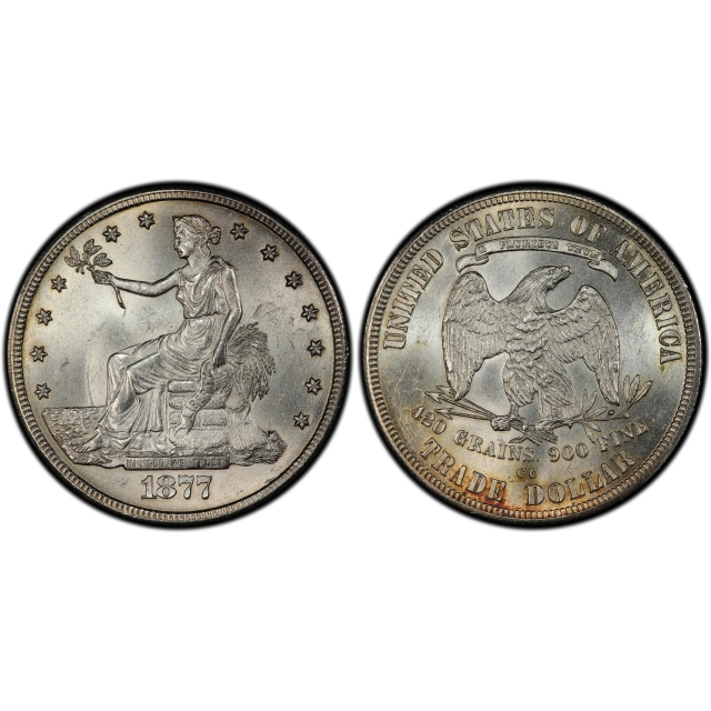 1877-CC T$1 Trade Dollar PCGS MS64