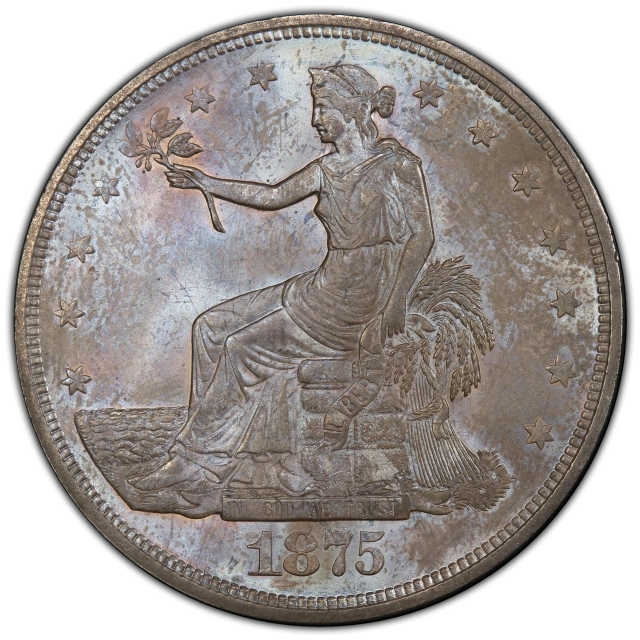 1875 T$1 Trade Dollar PCGS MS65