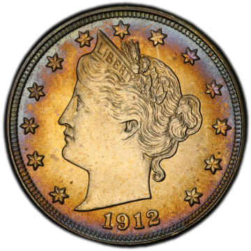 1912-D 5C Liberty Nickel PCGS MS66+